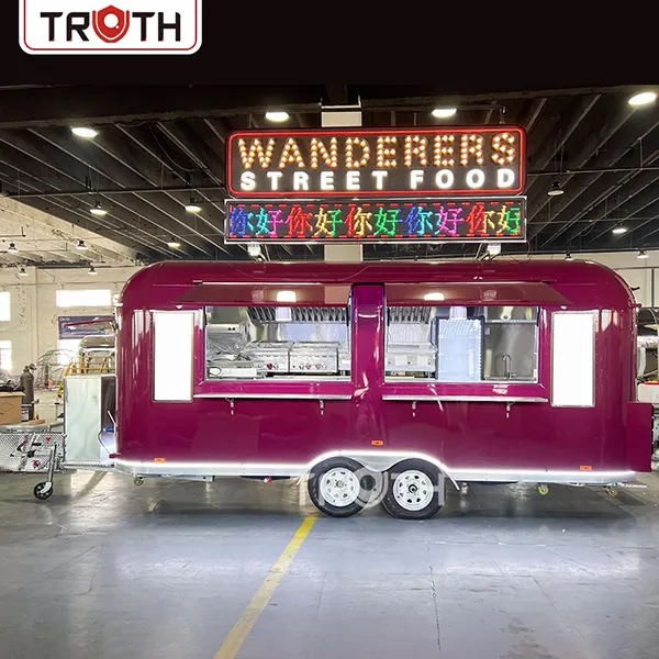 Trailer móvel de café Truth SMA-5500 entregue com sucesso para uso personalizado do cliente