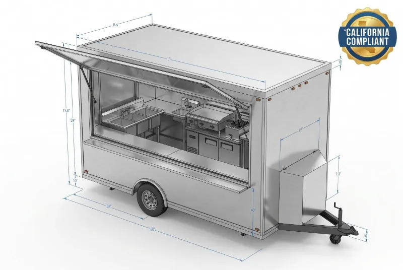 O guia definitivo para licenças e regulamentos de food truck da Califórnia (edição de 2026)