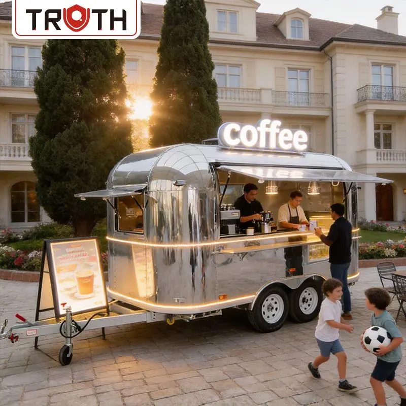 Food Truck Café Trailer Food Van Carrinho