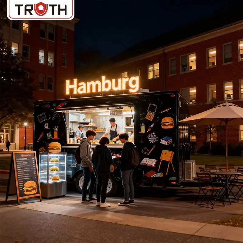 Trailer móvel de comida de Hamburgo