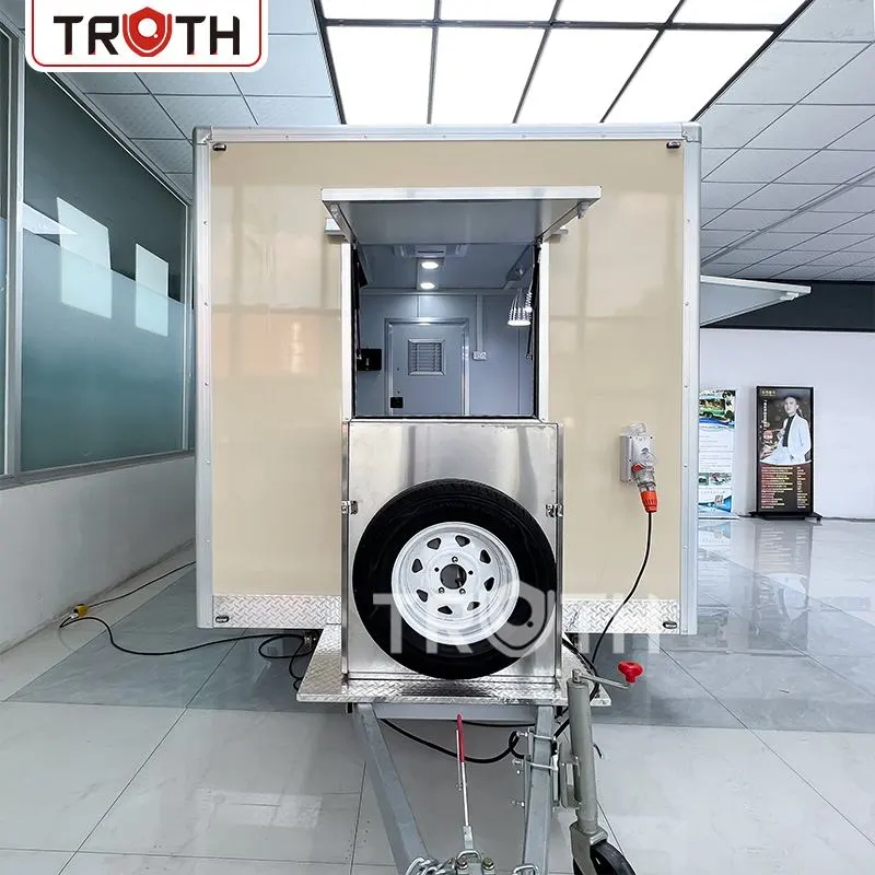 Hot Dog Square Mobile Kitchen Food Trailer