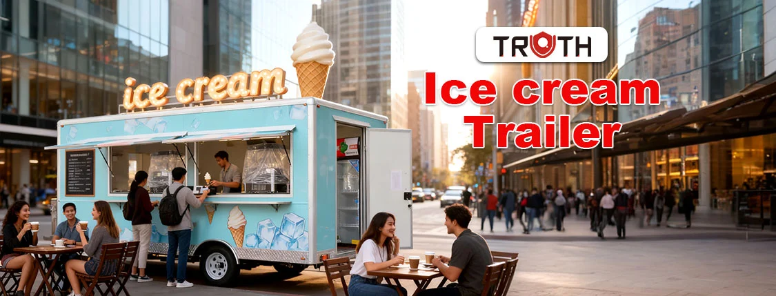 Square Ice Cream Food Truck