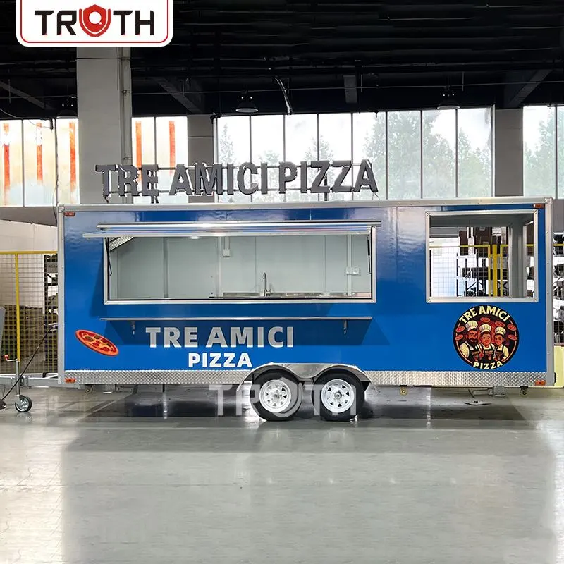 Square Pizza Food Truck
