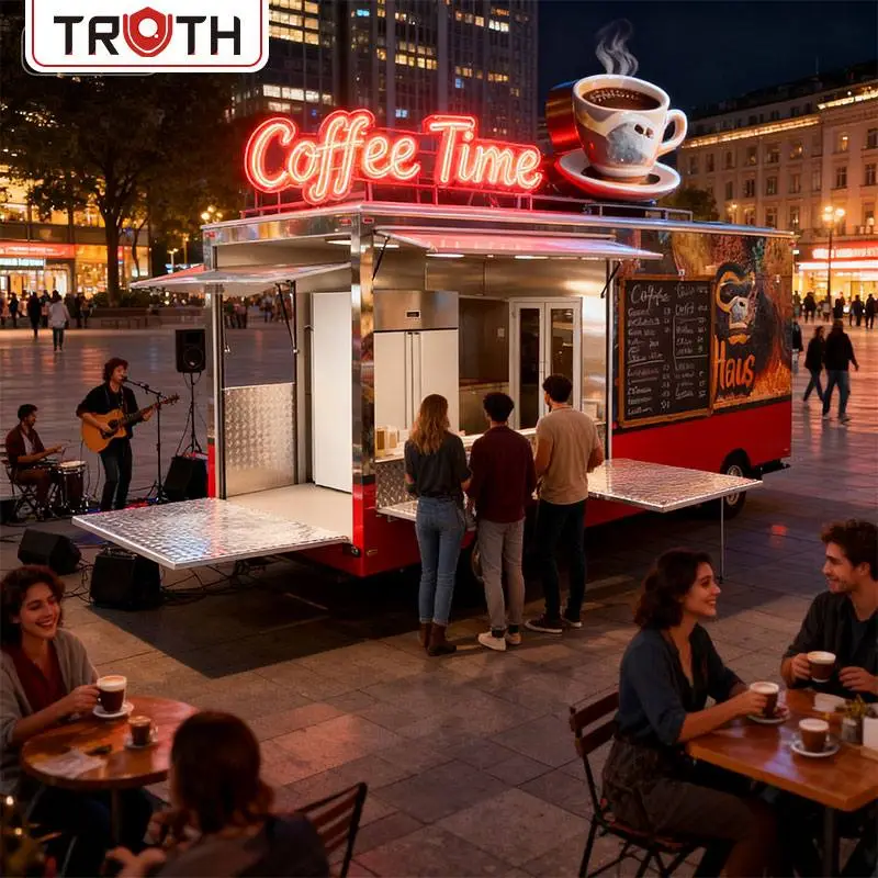 Caminhão de comida de contêiner móvel para café
