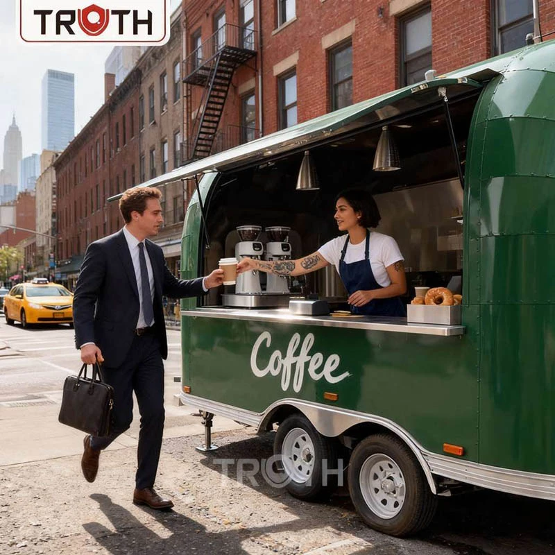 Trailer de comida de café para acampamento de viagem